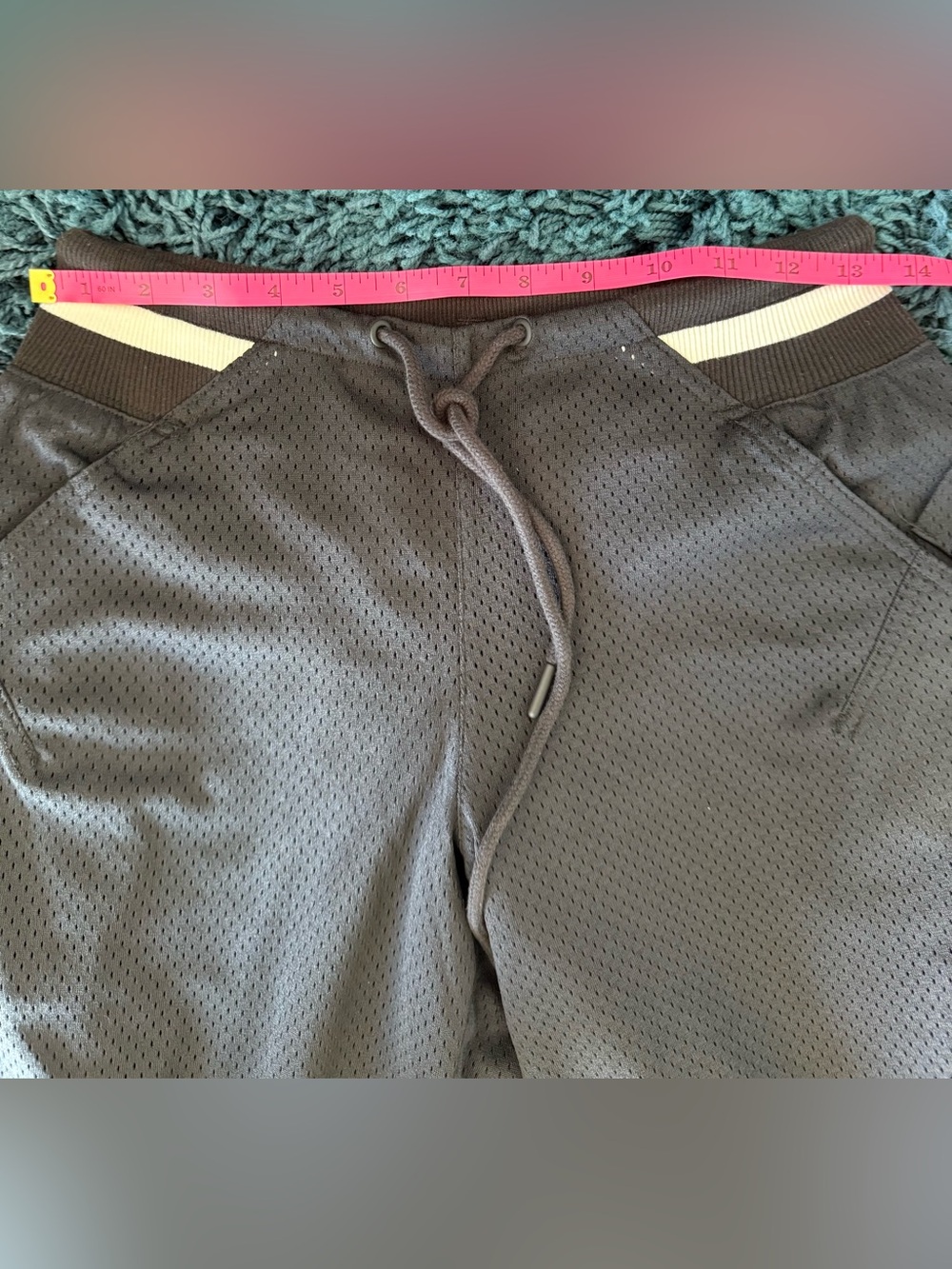 NWT Hot Mesh Black Drawstring Capri Pants XS - Picture 2 of 11
